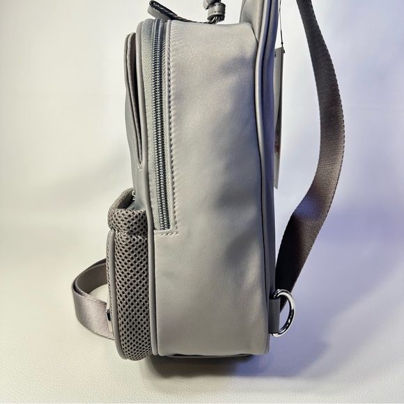 NEW CALVIN KLEIN JESSIE NYLON SLING BAG BACKPACK GREY - Picture 7 of 12